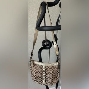 Coach signature shoulder bag